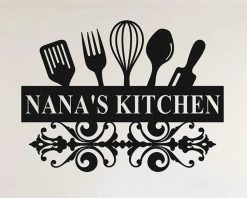 Personalized Kitchen Metal Sign Custom Name Wall Decor TMS1779