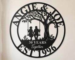 Personalized Metal Wedding Signs Couple Anniversary TMS1780