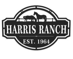 Personalized Metal Address Sign Horses Custom House Number Decor TMS1797